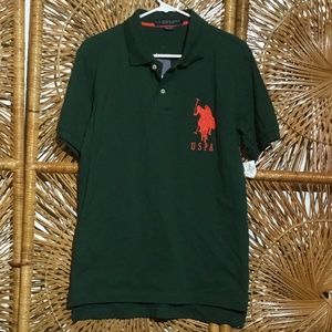 U. S. Polo Assn Men Polo Green Size Small
